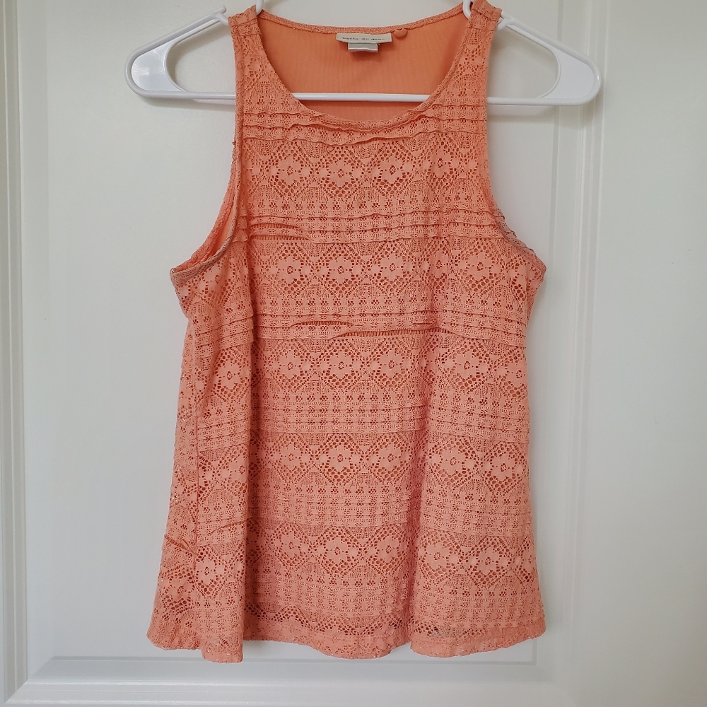 Belle Du Jour Orange Tank Top